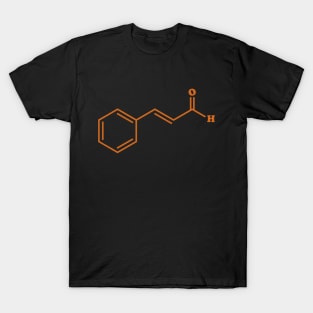 Cinnamon Cinnamaldehyde Molecule Chemical Formula T-Shirt